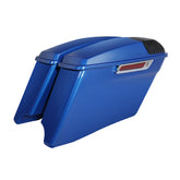 HR3 Electric Blue CVO Stretched Saddlebags with Speaker Lids For 14-23 Harley Touring